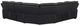 Homelegance® Fairway 3-Piece Black Power Reclining Sectional with Center Drop-Down Cup Holders-3