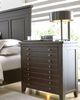 Kincaid Furniture Mill House Anvil Black Map Bedside Chest-1