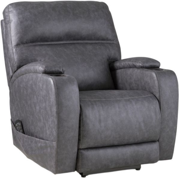 HomeStretch Jaguar Graphite Power Wall Saver Recliner-0