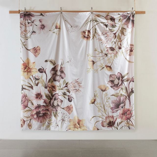 Olliix by Madison Park 3 Piece Blush Full/Queen Cassandra Cotton Printed Duvet Cover Set-4