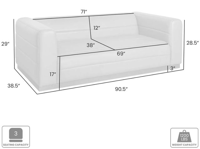 Armen Living Brea Mocha Sofa-2