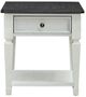 Liberty Furniture Allyson Park Charcoal End Table with Wirebrushed White Base-2