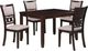 New Classic® Home Furnishings Gia 5-Piece Cherry/Light Brown Rectangle Dining Table Set-0