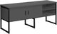 Crédence de bureau de Monarch Specialties Inc. - Gris/Noir-0