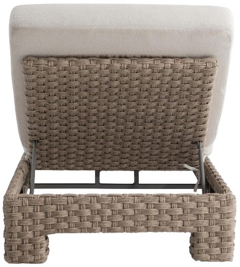 Bernhardt Trieste Bernhardt Exteriors Pampas/White Fabric/Wicker Outdoor Chaise-3