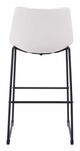 Zuo® Smart Distressed White Bar Chairs-2