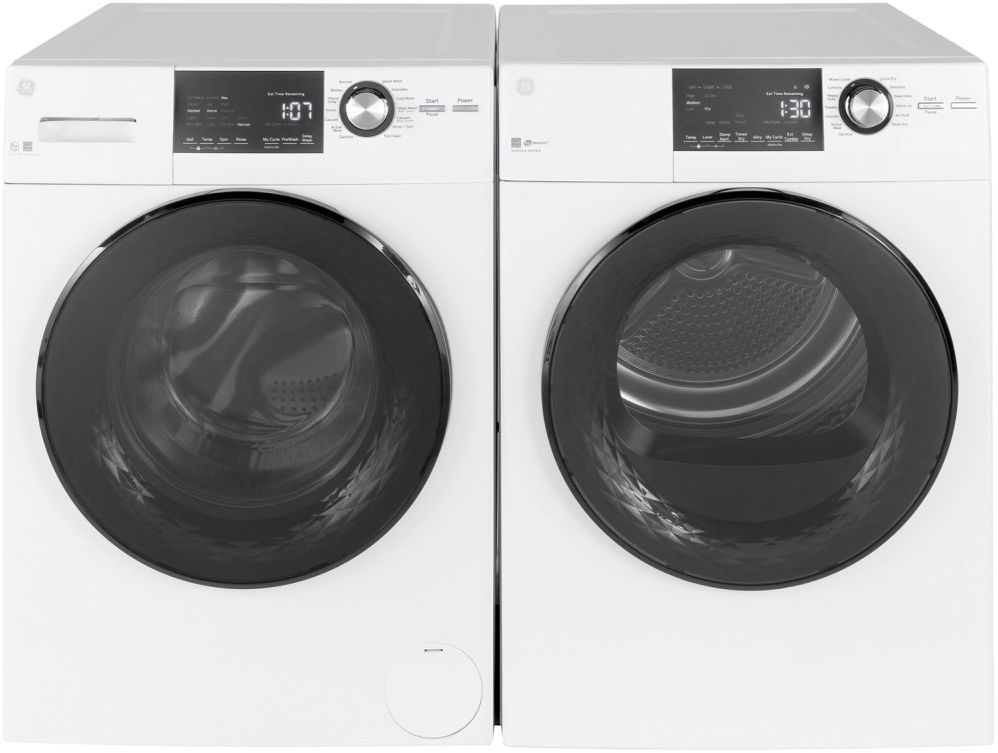 GE® White Front Load Laundry Pair