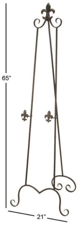 Deco Marche Black Scroll Extra Large Display Easel with Chain-3