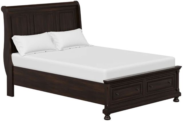 Bernards Prescott Cherry King Sleigh Storage Bed-0