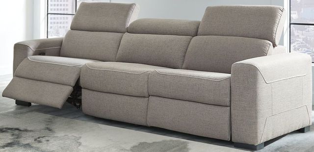 Signature Design by Ashley® Mabton 3-Piece Gray Power Reclining Sofa-2