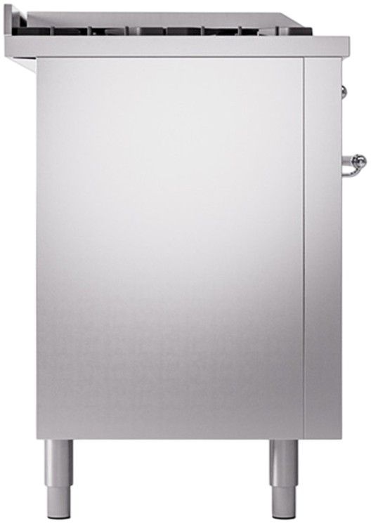 Ilve® Nostalgie II Series 60" Stainless Steel Pro Style Dual Fuel Range-3