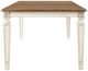 Signature Design by Ashley® Realyn Brown Dining Table with Chipped White Base-1