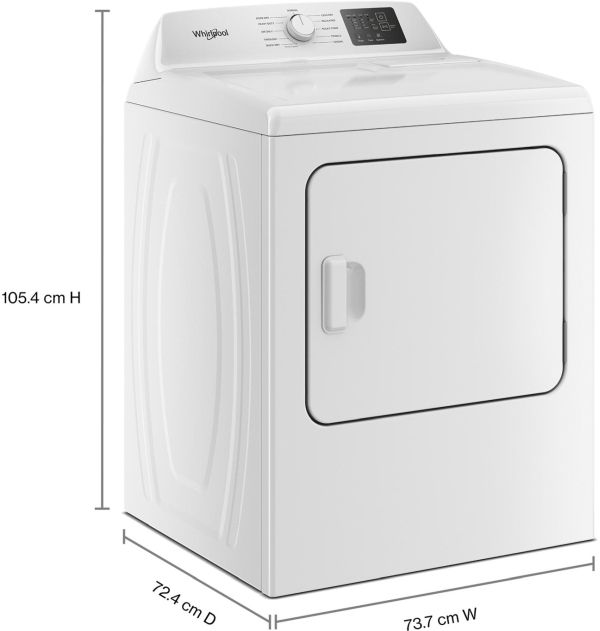 Whirlpool® 7.0 Cu. Ft. White Electric Dryer with AutoSensing-3