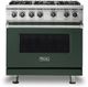 Viking® 5 Series 36" Blackforest Green Pro Style Natural Gas Range-0