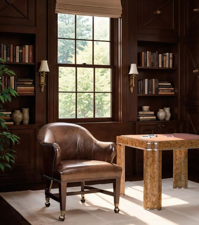 Hooker® Furniture CC Queen Game Dark Natchez Brown/Isadora Coffee Dining Chair-1