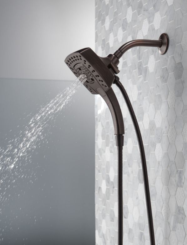 Delta Universal Showering Venetian Bronze H2Okinetic® In2ition® 5-Setting Two-in-One Shower-2