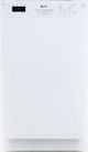 Avanti® 18" White Front Control Built In Dishwasher-0