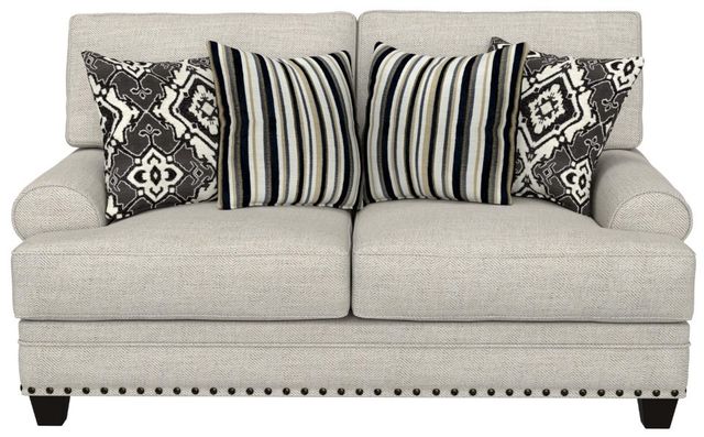 Corinthian Furniture Becall Cream Loveseat-0