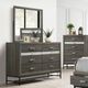 Furniture of America® Voleta 4-Piece Gray Queen Bedroom Set-3