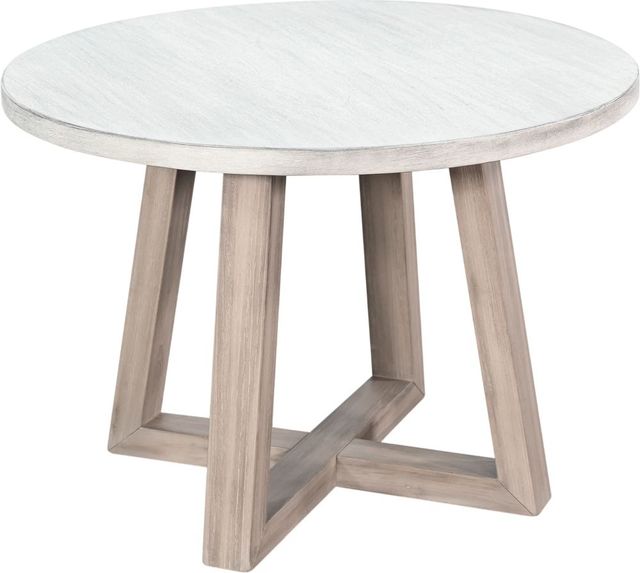 Sunny Designs™ Rowan Light Gray End Table with Wheat Base-0