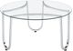 Coaster® Beller Round Tempered Glass Top Coffee Table with Chrome Base-3