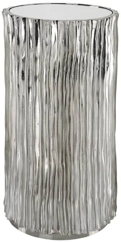 Uttermost® Echo Polished Dark Nickel Drink Table-0