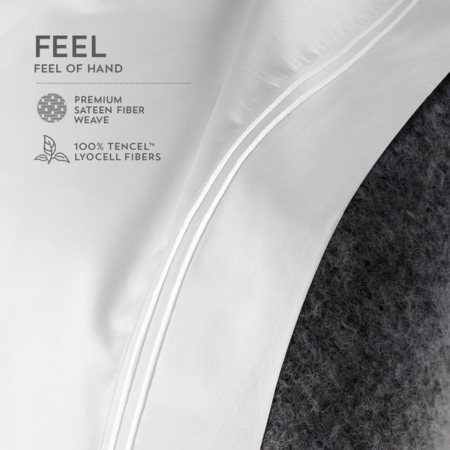 PureCare® Elements™ Premium Tencel™ White Queen Sheet Set-3