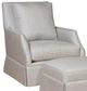 King Hickory Customizable Emma Fabric Skirted Swivel Chair-0