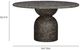 TOV Furniture Cynthia Dark Emperador Concrete Indoor/Outdoor Round Dining Table-1