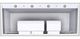 Vent-A-Hood® Designer Series 60" White Wall Mounted Range Hood-3
