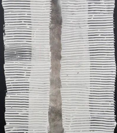 Stylecraft White Pillars II Black/Brown/Gray Wall Art-1