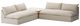 Four Hands Grant 3-Piece Fabric/Wooden Outdoor Conversation Set-0