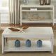 Liberty Furniture Dockside II 3 Piece White Table Set (1 Cocktail 2 End Tables)-4