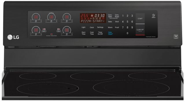 LG 30" Electric Single Oven Range-Matte Black Stainless Steel-2