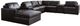 Signature Design by Ashley® ModMax II 8-Piece Black Left-Arm Facing Sectional and Chaise with Storage Consoles-0