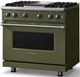 Viking® 5 Series 36" Martini Pro Style Gas (NG) Range with Polished Chrome Trim-2
