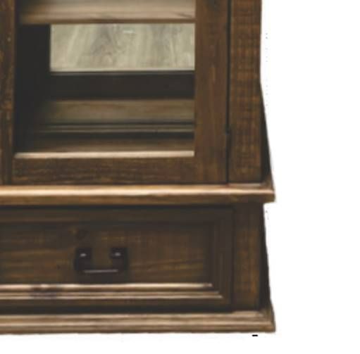 Million Dollar Rustic Brown Gun Curio Cabinet-1
