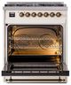 Ilve® Nostalgie II Series 30" Antique White Pro Style Dual Fuel Range-2