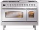 Ilve® Nostalgie II Series 48" Stainless Steel Pro Style Dual Fuel Range-0
