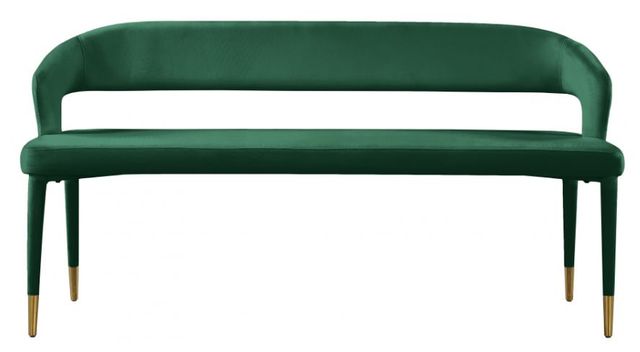Meridian Furniture Destiny Green Velvet Bench-1