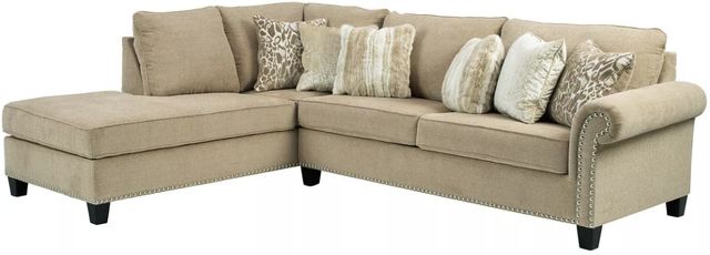 Signature Design by Ashley® Dovemont 2-Piece Putty Left-Arm Facing Sectional and Chaise-0