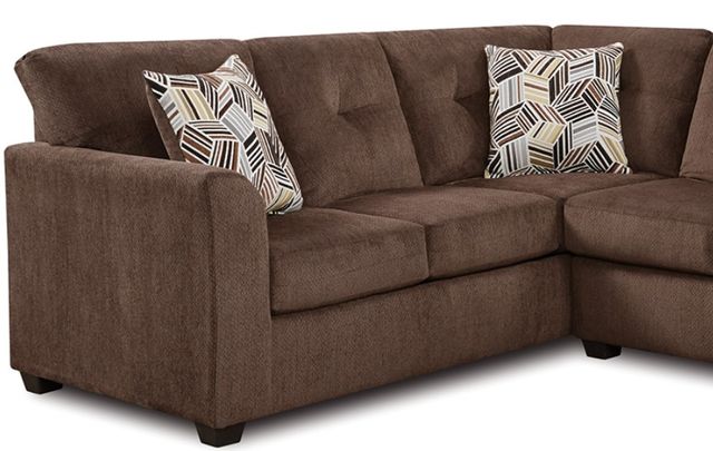 American Wholesale Furniture Kennedy 2-Piece Chocolate Sectional-1