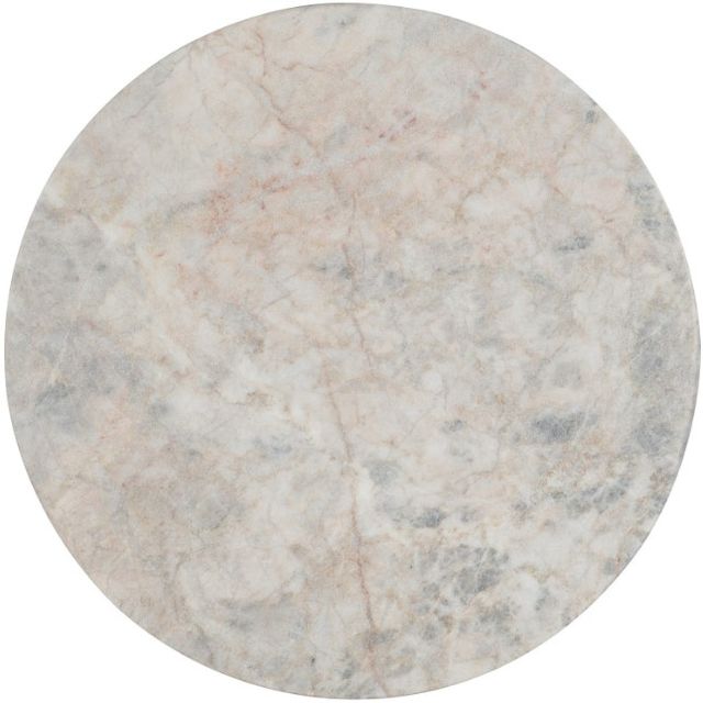 Hooker® Furniture Surfrider Beige/Gray Stone Veneer Drum Table with Natural Driftwood Base-2