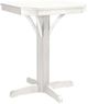 C R Plastic St. Tropez White Square Counter Pedestal Table-0