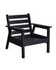 Tofino Outdoor Chair - Black Frame with Canvas Granite Cushion Set-2