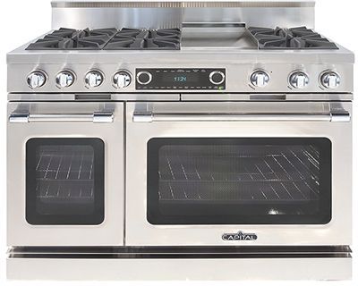 Capital Cooking™ Connoisseurian 48" Stainless Steel Pro Style Dual Fuel Range-0