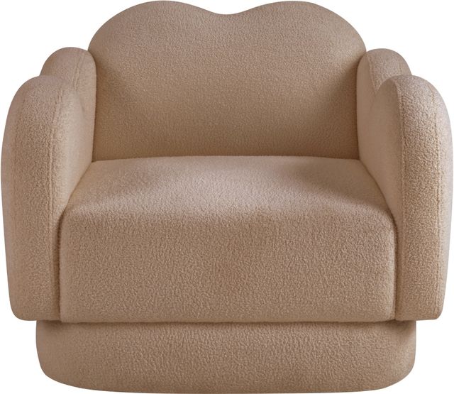 Meridian Furniture Bloom Beige Teddy Fabric Accent Chair-1