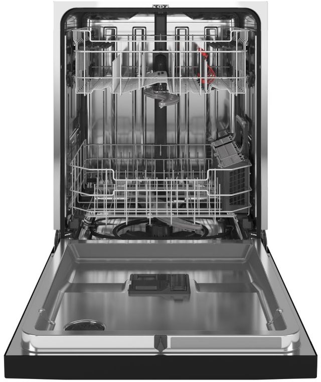 GE® 24" Black Built In Dishwasher-1