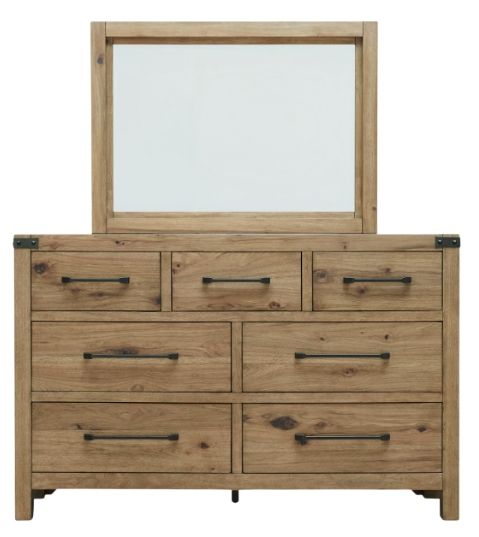 Signature Design by Ashley® Ridgester Light Brown Dresser and Mirror-2