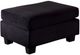Furniture of America® Lomma Black Ottoman-0